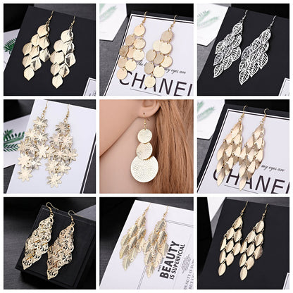 10/20pcs Exquisite Long Dangle Earrings Set