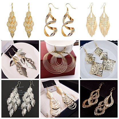 10/20pcs Exquisite Long Dangle Earrings Set