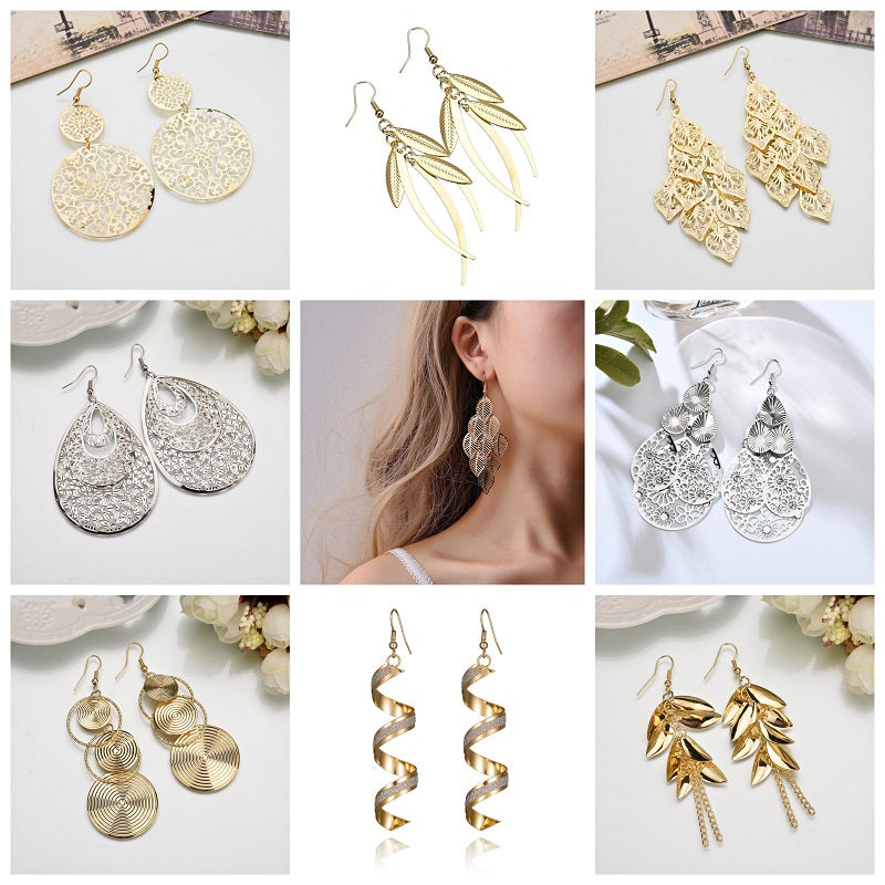 10/20pcs Exquisite Long Dangle Earrings Set