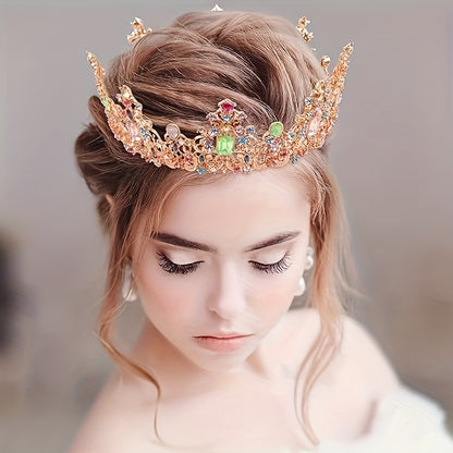 Crystal Queen Crowns and Tiaras for Women – Vintage Gemstone Princess Crowns