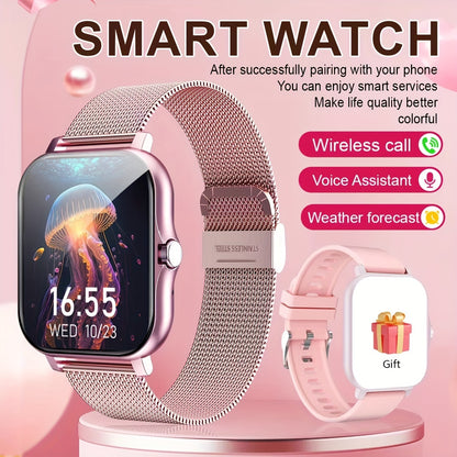 1.85-Inch Full Touch Smartwatch - Sports Watch for Men and Women with Wireless Calling and Fitness Tracking