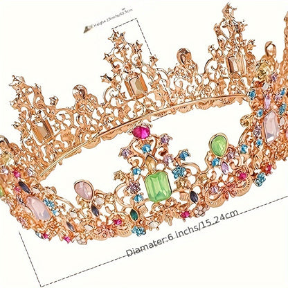 Crystal Queen Crowns and Tiaras for Women – Vintage Gemstone Princess Crowns